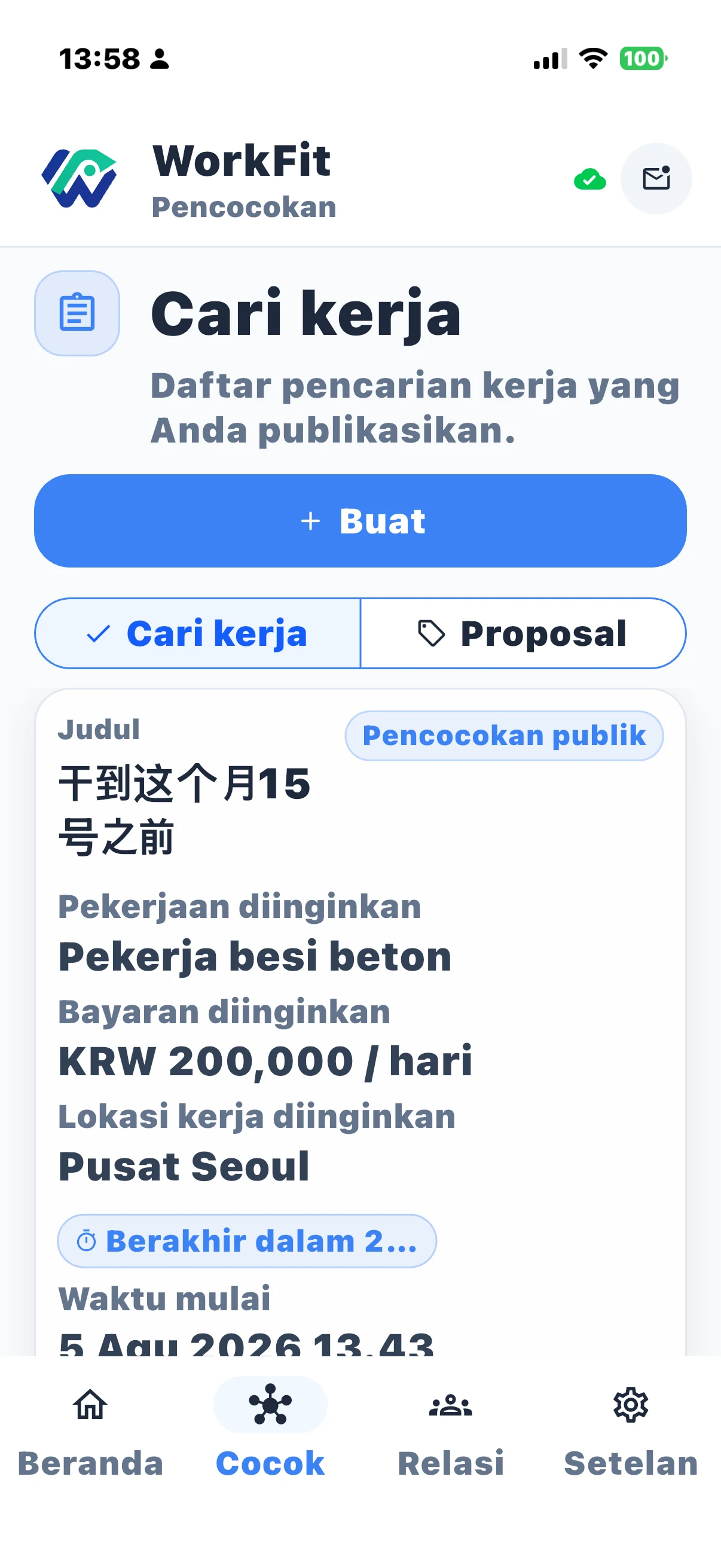 WorkFit Bahasa Indonesia