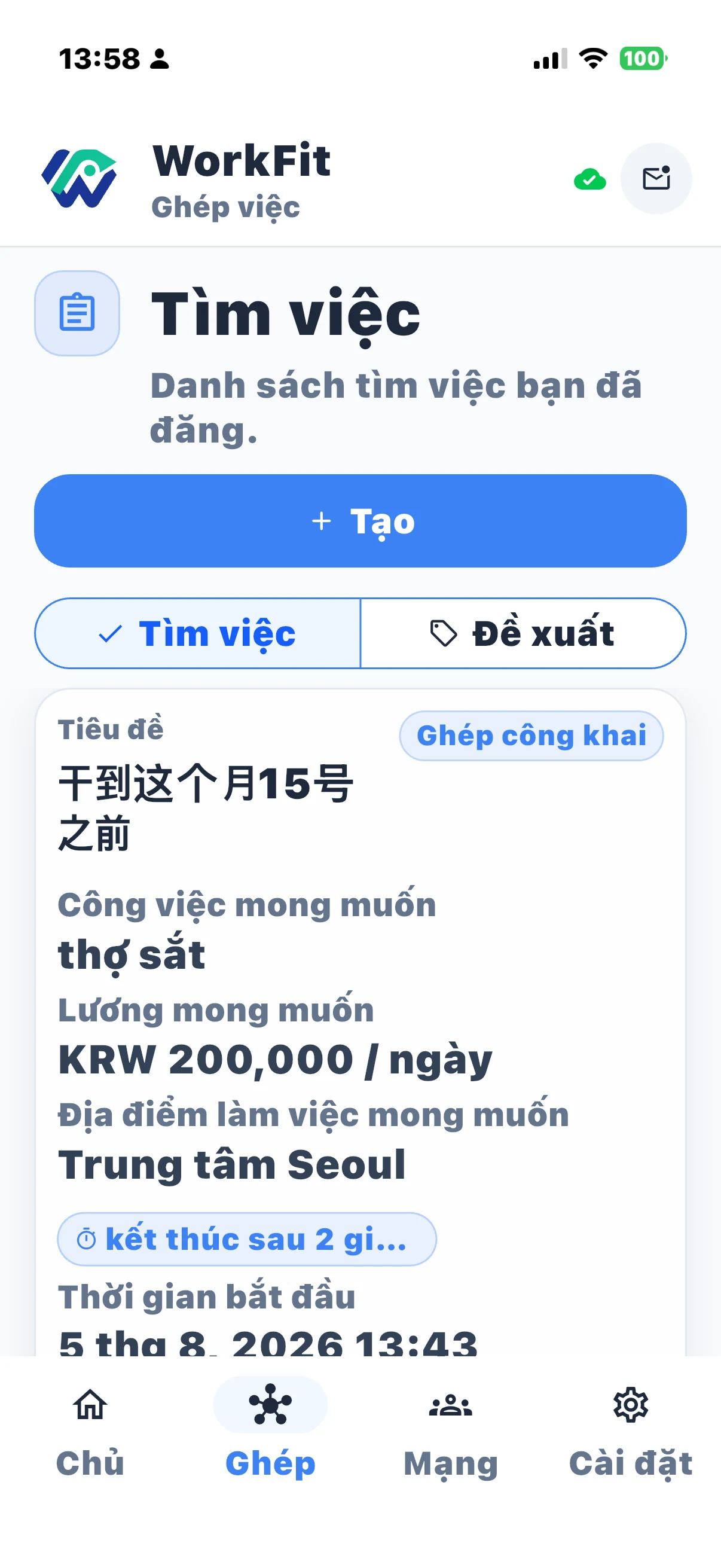 WorkFit Tiếng Việt